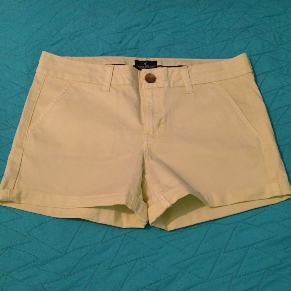 Yellow American Eagle shorts